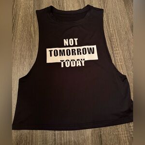 SHEIN Black Graphic Muscle Tee